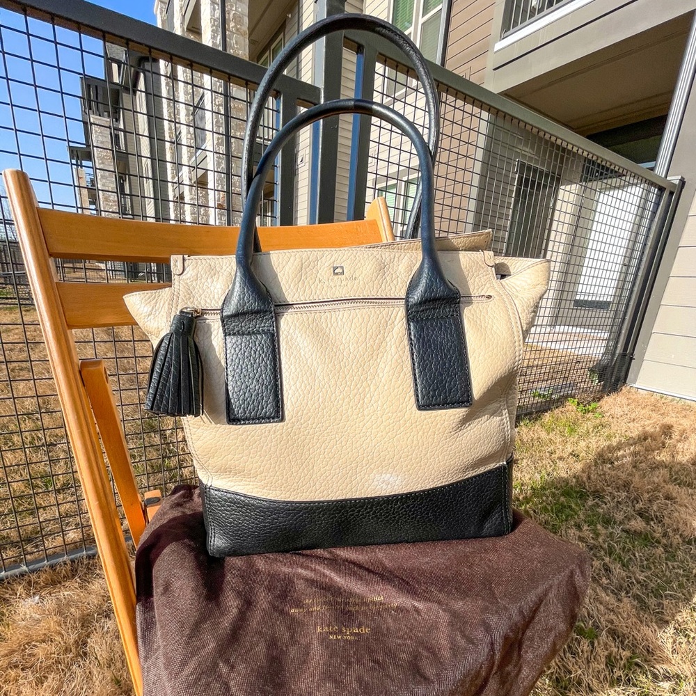 Kate Spade color block work tote